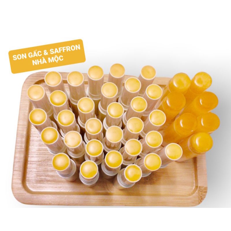 Son dưỡng môi Gấc & Saffron, dưỡng ẩm, làm hồng tự nhiên (Tặng tẩy tbc môi) | BigBuy360 - bigbuy360.vn
