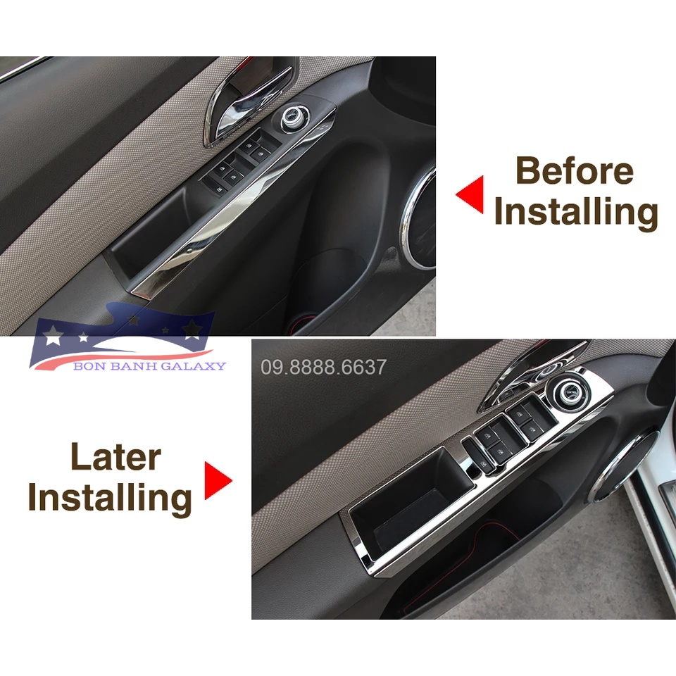 ỐP TỲ TAY CÁNH CỬA XE CHEVROLET, CRUZE, LACETTI