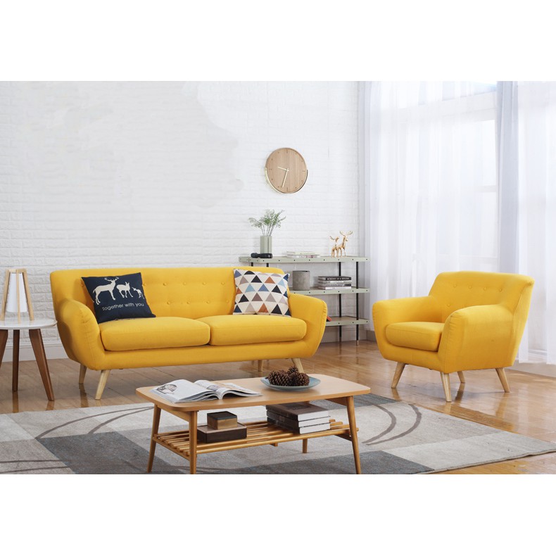 Ghế Sofa Phòng Khách Cao Cấp, Sofa Chân Gỗ Tự Nhiên Bền, Kiểu Dáng Tinh Tế