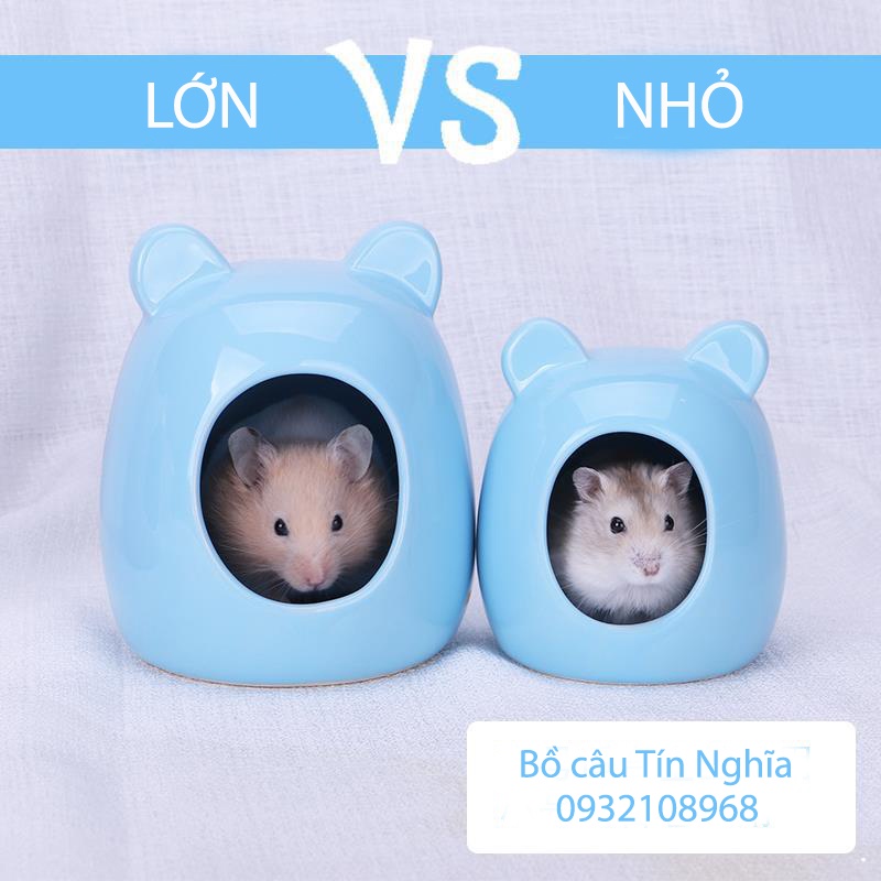 [Mã 55FMCGSALE1 giảm 10% tối đa 40K đơn 250K] Nhà ngủ sứ siêu dễ thương cho chuột Hamster mẫu chuột Micky