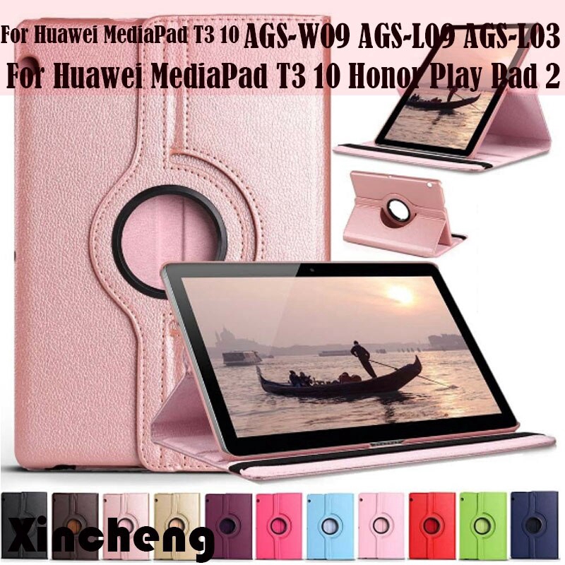 Bao da máy tính bảng PU dành cho Huawei MediaPad T3 10 AGS-W09 AGS-L09 AGS-L03 9.6 Huawei Honor Play Pad 2 9.6