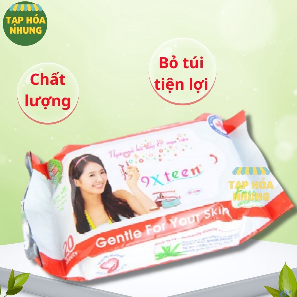 KHĂN ƯỚT BỎ TÚI 9X TEEN TIỆN LỢI 20 MIẾNG