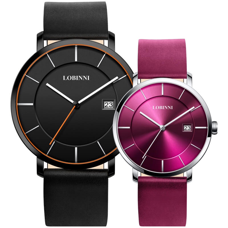 Đồng hồ đôi chính hãng LOBINNI L3033-26,Chống nước,chống xước,kính sapphire