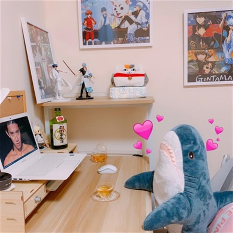 Đồ chơi gối nhồi bông hình búp bê cá mập to bự dễ thương IKEA thích hợp để làm quà tặng sinh nhật