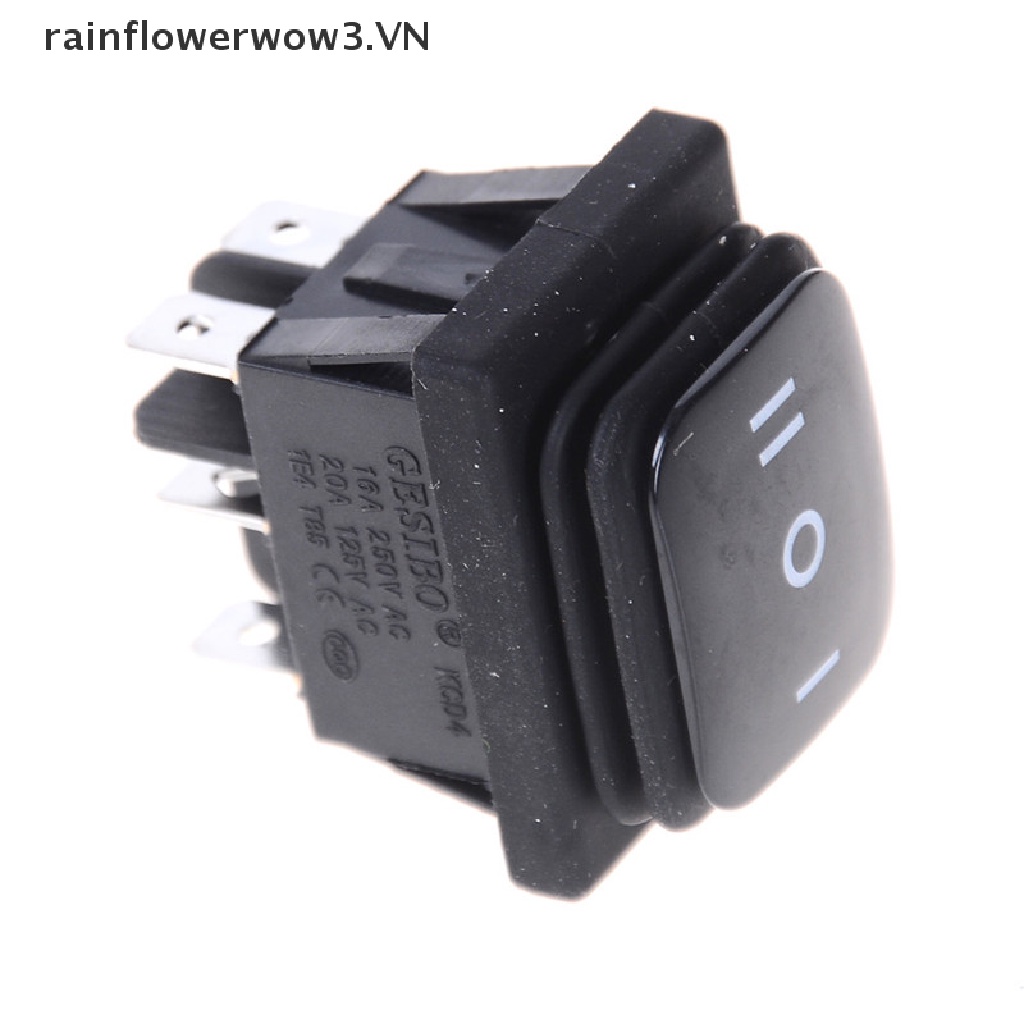 Công Tắc Tự Khóa 6Pin DPDT 12V Màu Đen Chống Thấm Nước