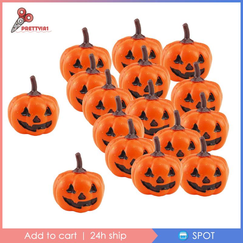 [Prettyia1] 16 Miếng Xốp Hình Bí Ngô Phong Cách Nông Trại Halloween