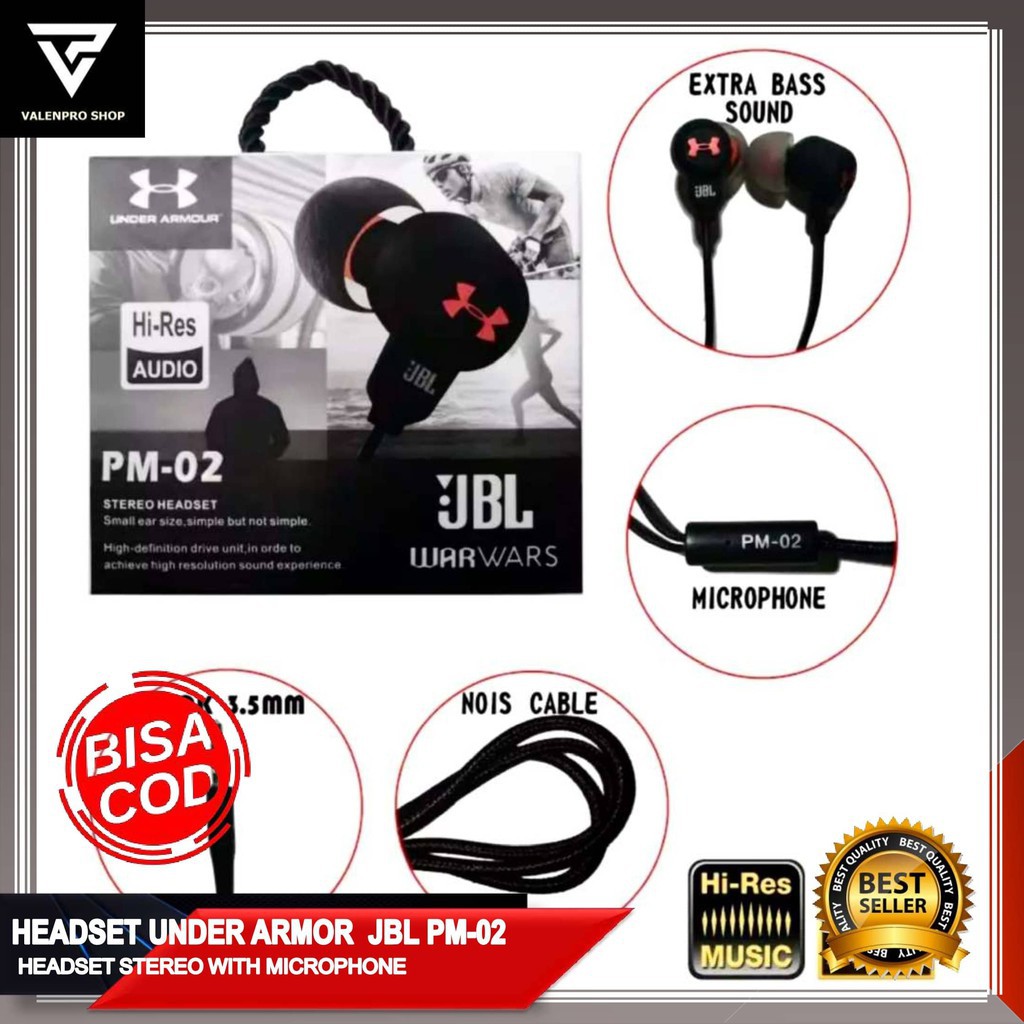 UNDER ARMOUR Tai Nghe Nhét Tai Có Mic Cho Jbl Under Armor Pm-02 | BigBuy360 - bigbuy360.vn