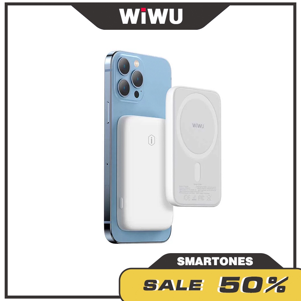 Pin dự phòng Wiwu Snap Cube sạc nhanh từ tính 15W 5000mAh cho iP12 và iP13