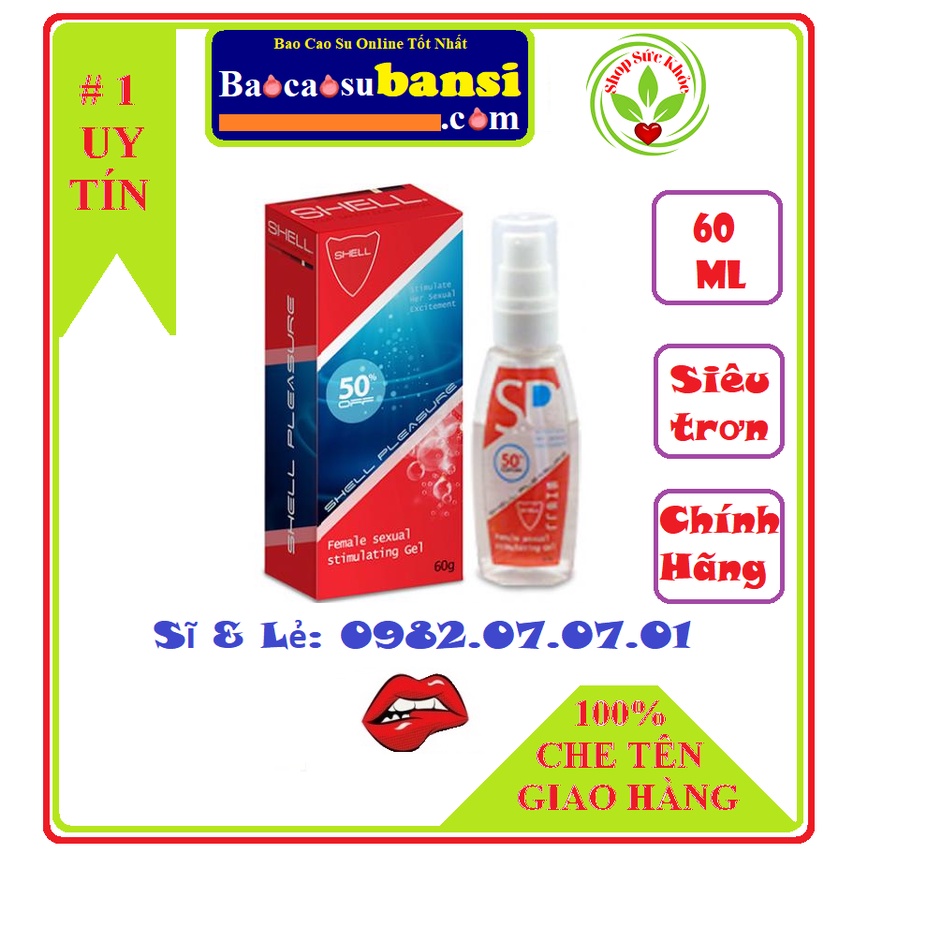 Gel Tăng cảm giác cho nữ Shell Pleasure 60G - ShopSứcKhỏe0982070701 Phân Phối Sĩ Toàn Quốc