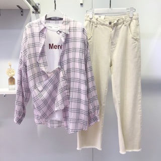 Quần jeans ống rộng 9973 (Ảnh shop tự chụp)