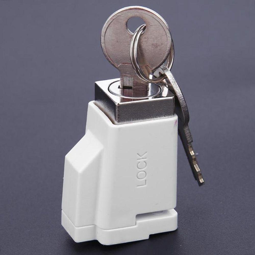 Ổ Khóa Cửa Sổ Bằng Hợp Kim Nhôm Kèm 2 Chìa Khóa Tiện Dụng