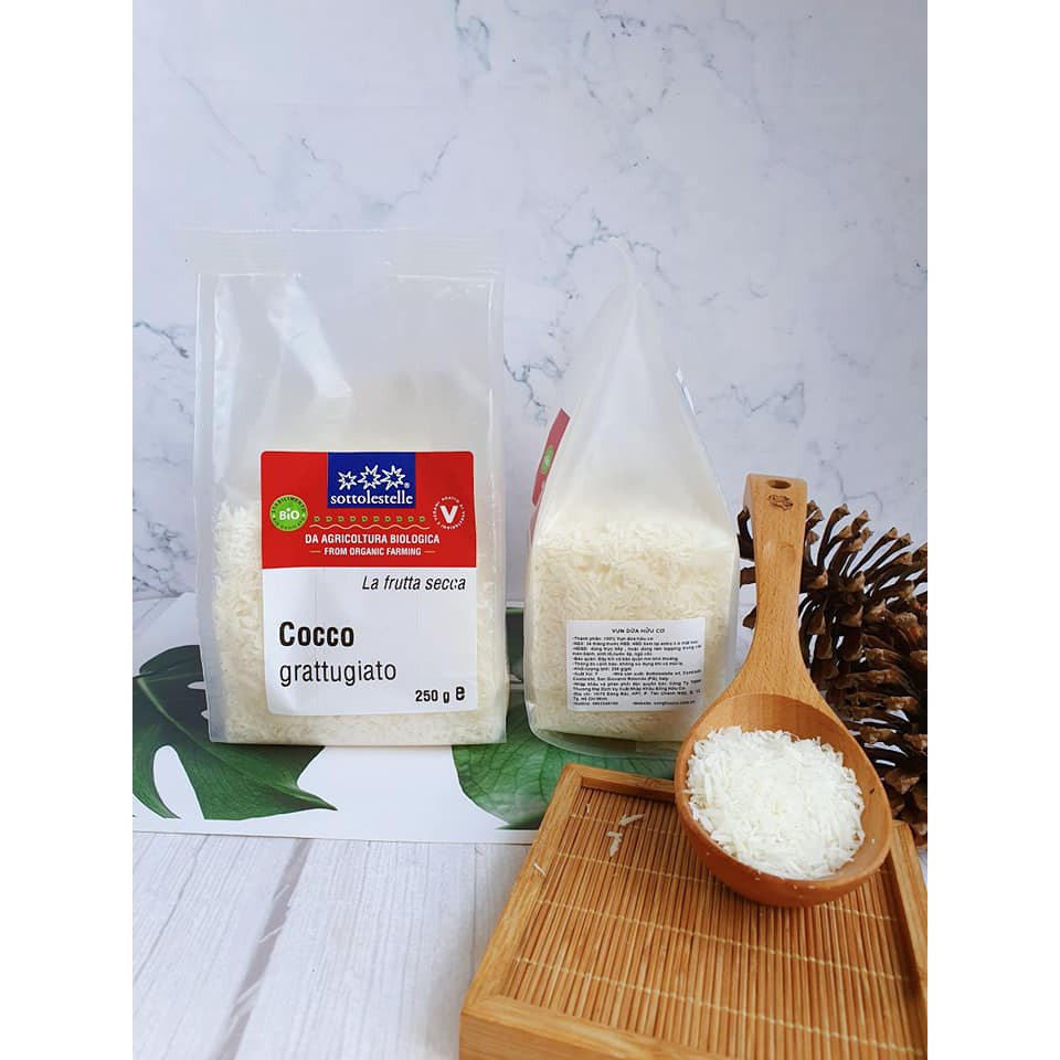 Vụn dừa hữu cơ sottolestelle 250g Organic