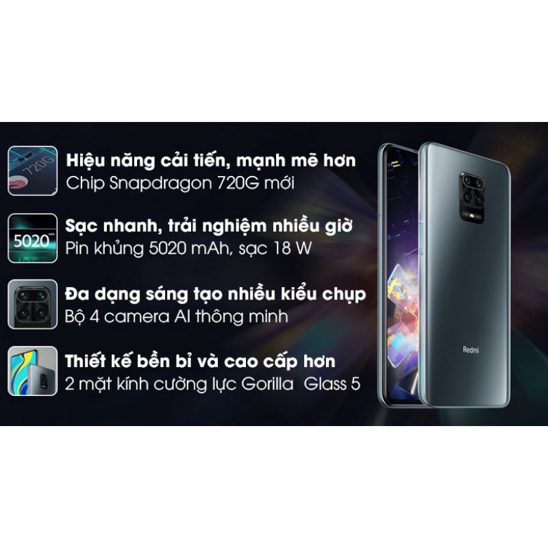 Điện Thoại Xiaomi Redmi Note 9S ( 6GB+128GB ) Hàng Chính Hãng