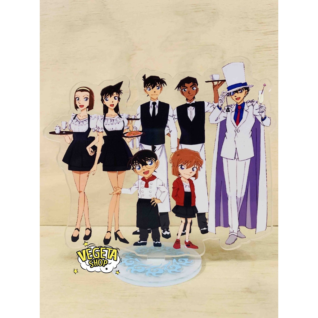 Mô Hình Tượng Standee Acrylic Mica 2 mặt - Conan Shinichi Kaito Kid Haibara Kogoro Ran Hattori Agasa Akai Shuichi Amuro