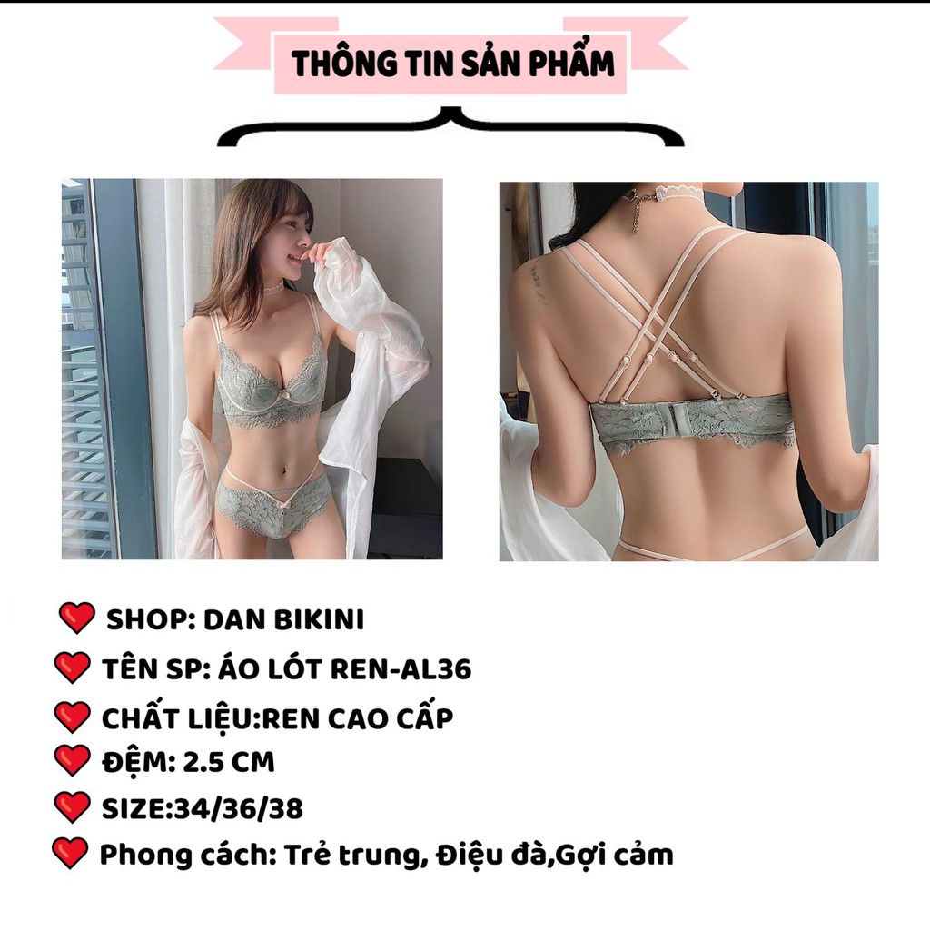 Áo Lót Nữ ❤️FREESHIP❤️ Áo Ngực Nữ Ren Cao Cấp Mềm mại Nâng ngực điệu đà tôn vòng 1 gợi cảm mã AL36 | BigBuy360 - bigbuy360.vn