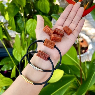 vòng tay lu thống cam thach đỏ