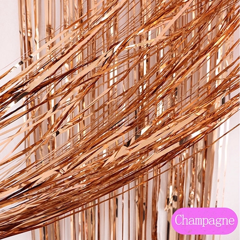 Cuộn Dây Ruy Băng Nhôm 2M Màu Cầu Vồng Trang Trí Phông Nền Chụp Ảnh