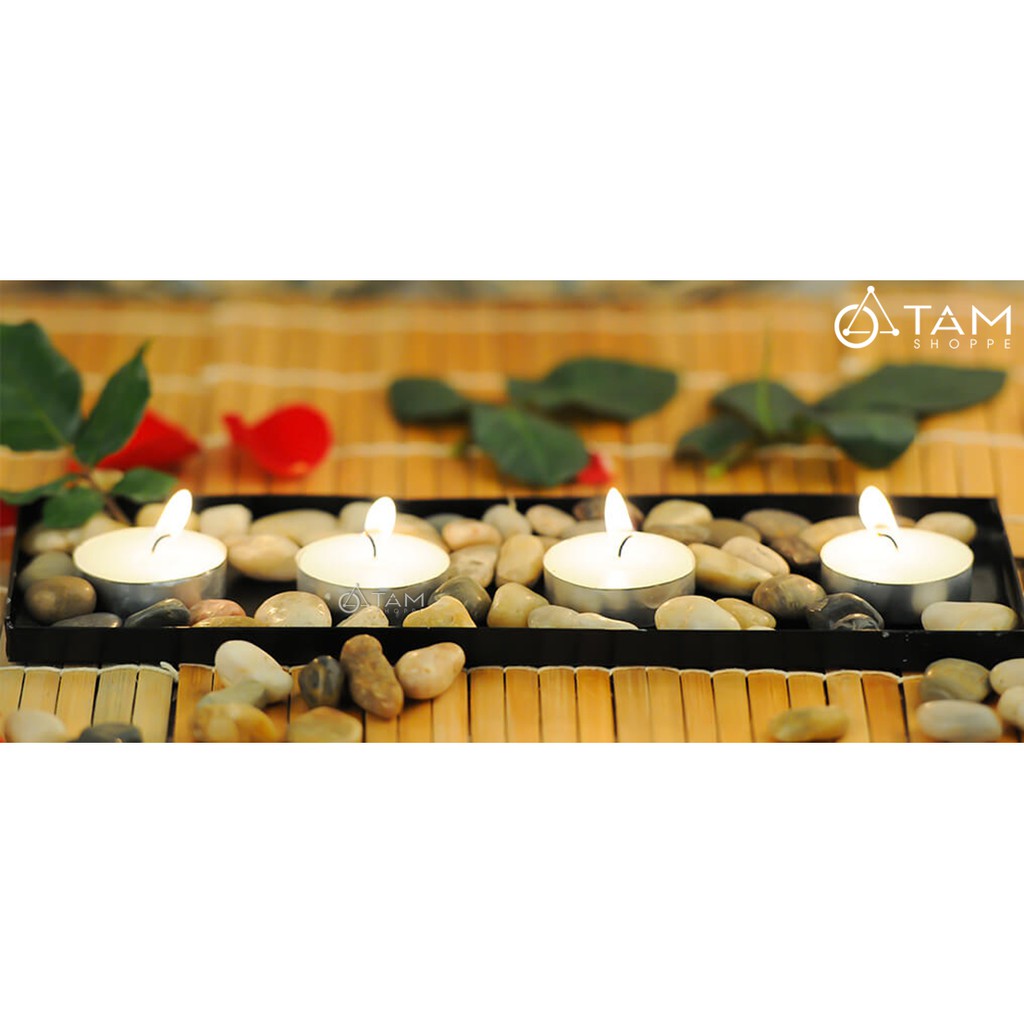 [CHÁY 4H - KHÔNG SÁP THỪA] Nến Tealight không khói không mùi cháy hơn 4 tiếng vỉ 100 viên