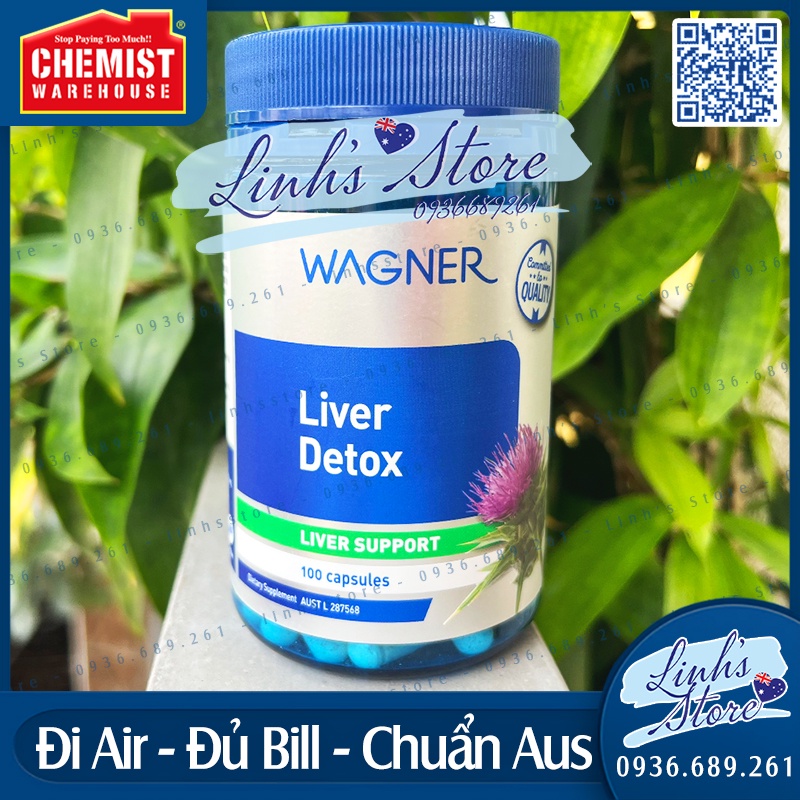 Thải độc gan Wagner Liver Detox - 100 viên 💙 Chemist Warehouse - Úc | linhsstore