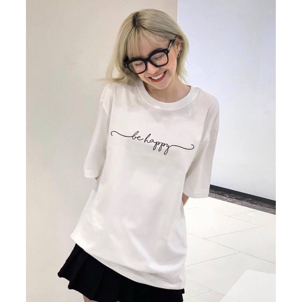 Áo thun nữ cotton in chữ phong cách basic cực đẹp Design By TATO