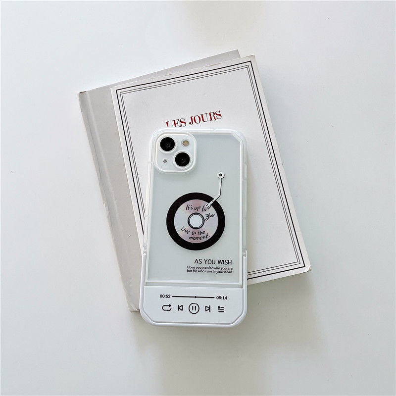 Ốp Điện Thoại Silicon Mềm Hình Thiết Kế Đĩa CD Thu Âm Cho IPhone 12 13 11 Pro Max X Xs Max Xr
