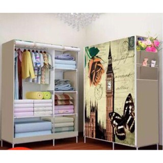 Tủ vải 2 buồng 3D