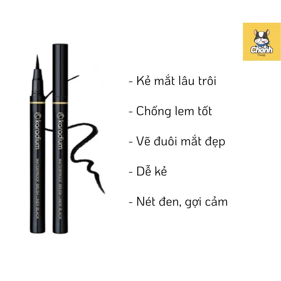 Bút kẻ mắt Karadium Waterproof Brush Liner Black | BigBuy360 - bigbuy360.vn