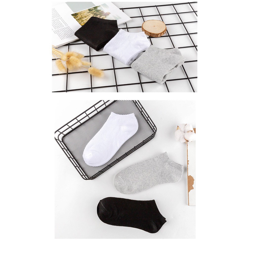 Tất Trơn Cổ Ngắn  𝑭𝑹𝑬𝑬𝑺𝑯𝑰𝑷  Tất ( Vớ ) Cổ Ngắn trơn unisex