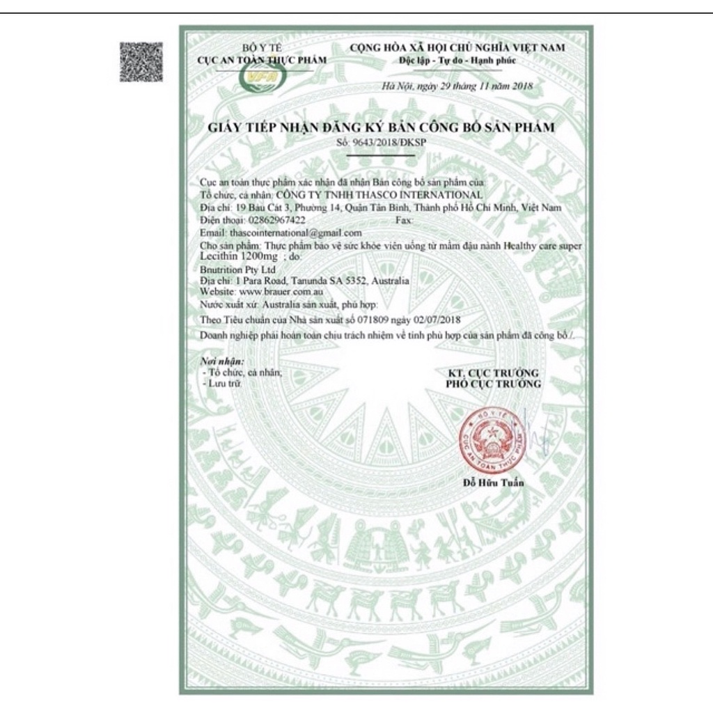 Viên uống Mầm đậu nành Healthy Care Super Lecithin 1200mg