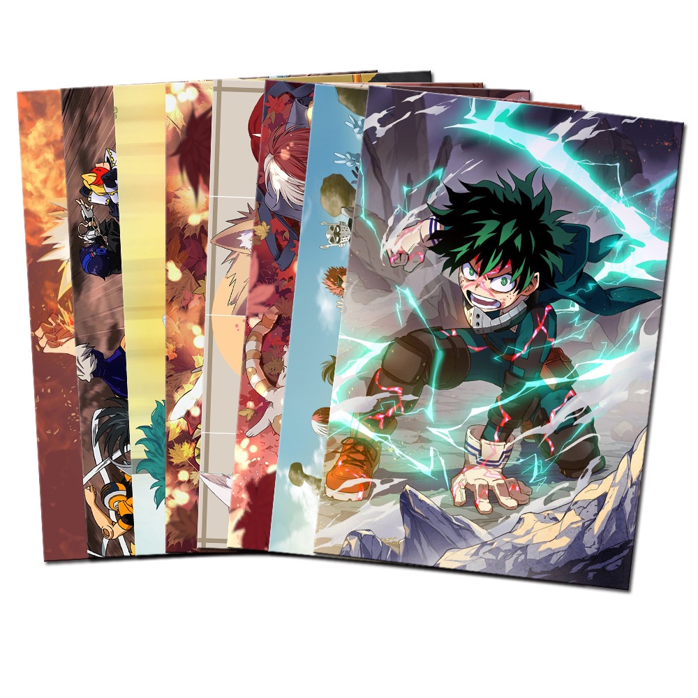 Poster Học viện anh hùng 8 tấm khổ A3