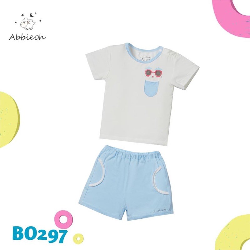 Abbie Oh Bộ cúc vai túi ngực