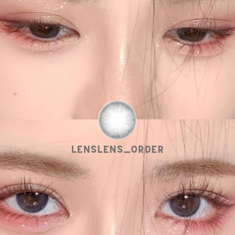 Kính Áp Tròng Lens Mắt Xám Trong Siêu Tự Nhiên Đủ Độ Cận