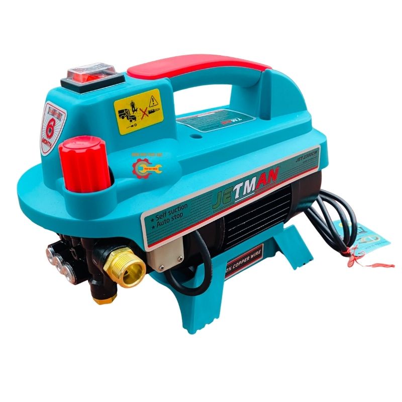 Máy Rửa Xe Cao Áp JETMAN JET-2300CW-Công Suất Lớn 2300W-Đầy Đủ Phụ Kiện,Tặng Kèm Bình Bọt Tuyết Mini