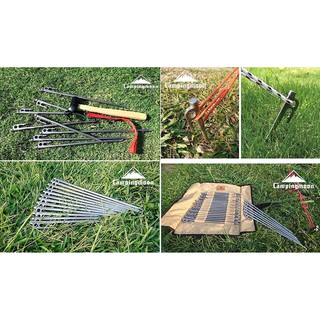 Cọc tăng/lều Inox đúc nguyên khối Campingmoon R20-8, R30-8, R35-6, R40-6