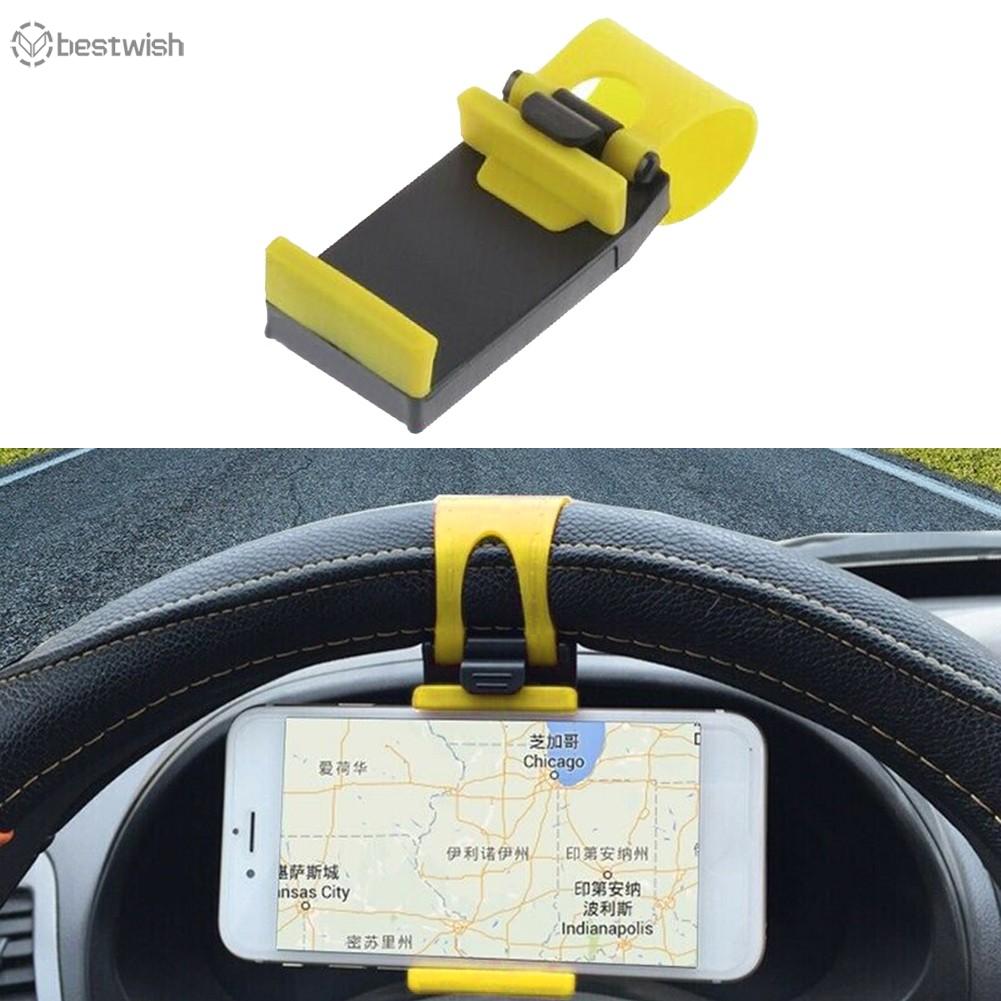 Giá Đỡ Điện Thoại / Thiết Bị Định Vị Gps Bằng Nhựa Abs + Silicon Cho Xe Hơi