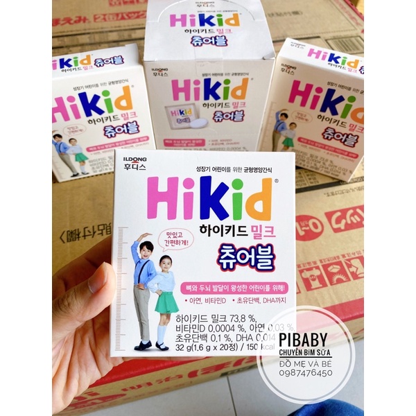 Viên kẹo sữa Hikid