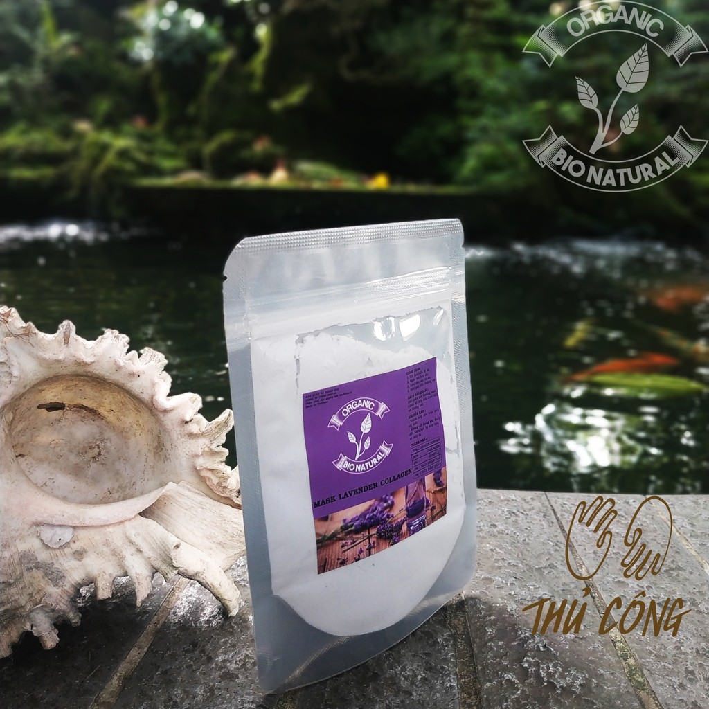 [bomatdaklak] Bột đắp mặt nạ Mask Lavender Collagen HANDMADE - Bột Thiên Nhiên