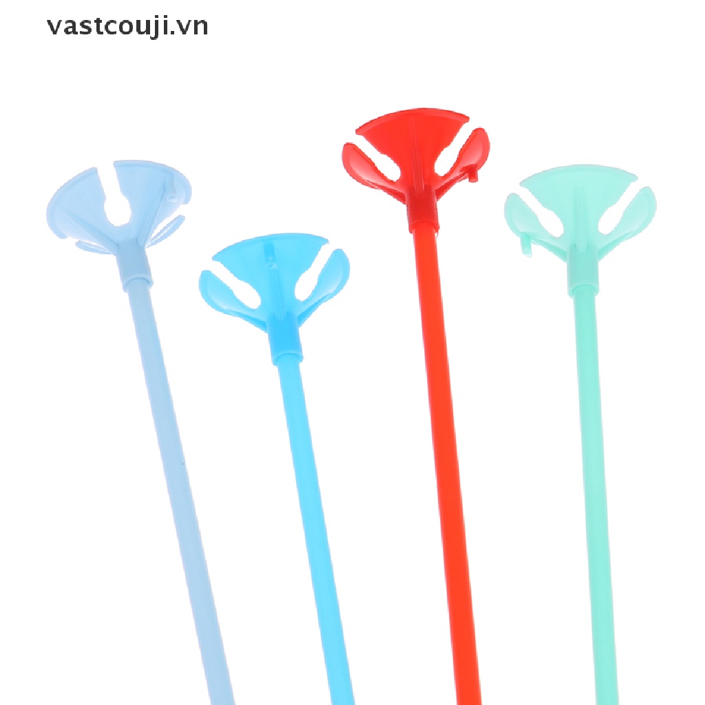 Set 100 Que Nhựa Dày 40cm Dùng Trang Trí Bong Bóng Tiệc Sinh Nhật / Đám Cưới