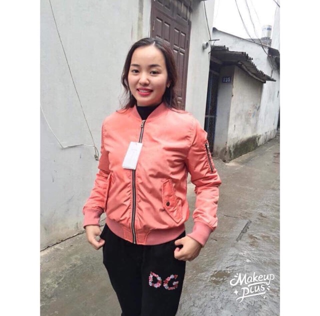 Khoác bomber nữ mầu cam | BigBuy360 - bigbuy360.vn