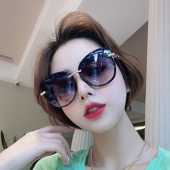 Kính Mát Gọng Tròn Chống Tia UV Phong Cách Hip Hop
