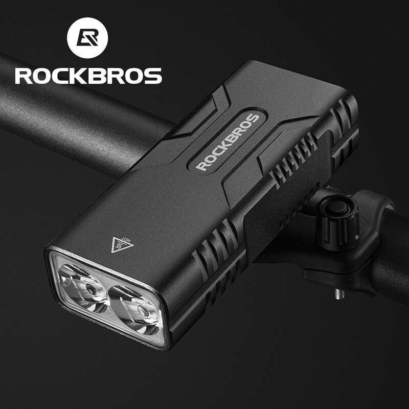 Đèn pha ROCKBROS 850/ 600 lumen Type C/ USB chống nước sạc lại được hợp kim nhôm 10000mAh/ 2400mAh cho xe đạp leo núi