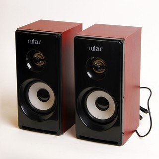 Loa vi tính ruizu rs-810 vỏ gỗ âm thanh cực chất
