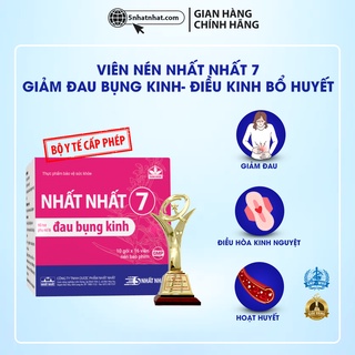 Viên Uống Giảm Đau Bụng Kinh - Nhất Nhất 7 - Giúp Điều Hòa Kinh Nguyệt, Giảm Đau, Ngăn Ngừa Rối Loạn