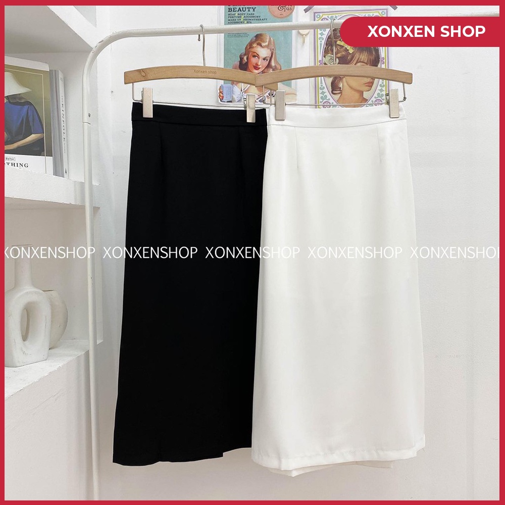 Chân váy trơn dáng dài chất vải voan free size XONXEN 468 LÊ DUẨN ĐÀ NẴNG MÃ 9005