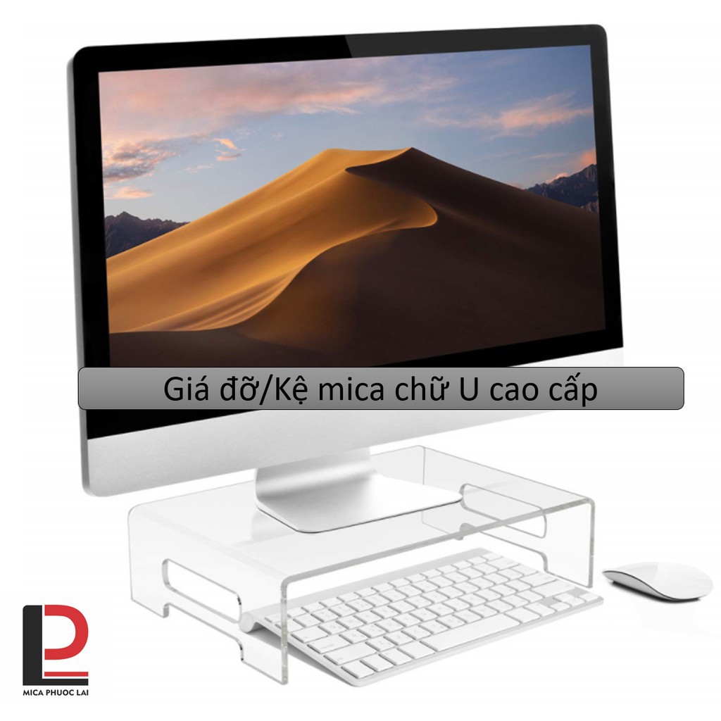 Kệ mica chữ U, Giá đỡ lap top / bàn phím