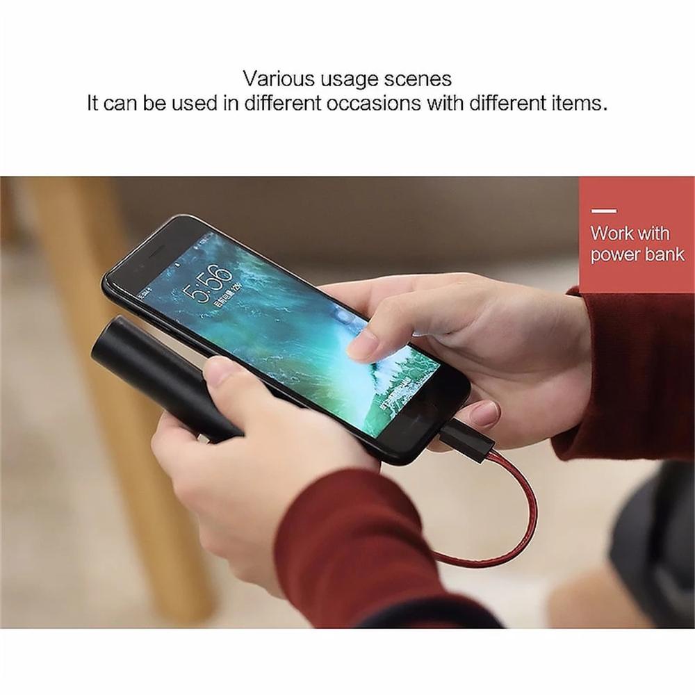 Dây Cáp Sạc Micro USB Dạng Móc Khóa Bằng Da Cho Điện Thoại