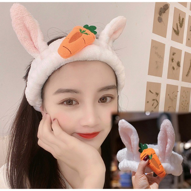 Băng Đô, Bờm Tóc Trang Điểm Tai Thỏ Cà Rốt 3D Siêu Hot Hit | BigBuy360 - bigbuy360.vn