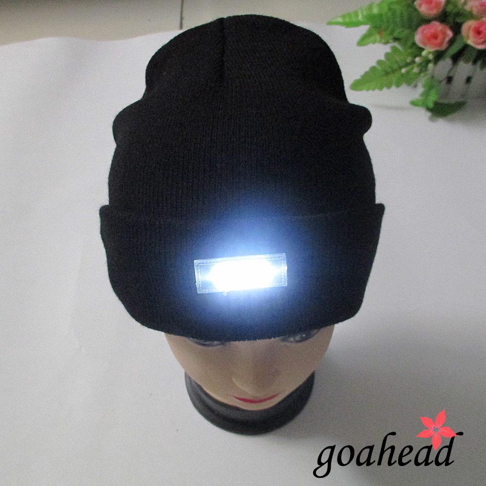 Mũ beanie có đèn LED cho nam và nữ a0o-5 màu lựa chọn