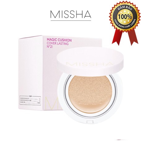 Phấn Nước Che Phủ Hoàn Kiềm Dầu [Missha] M Magic Cushion Cover Lasting SPF50+/PA+++ 15g