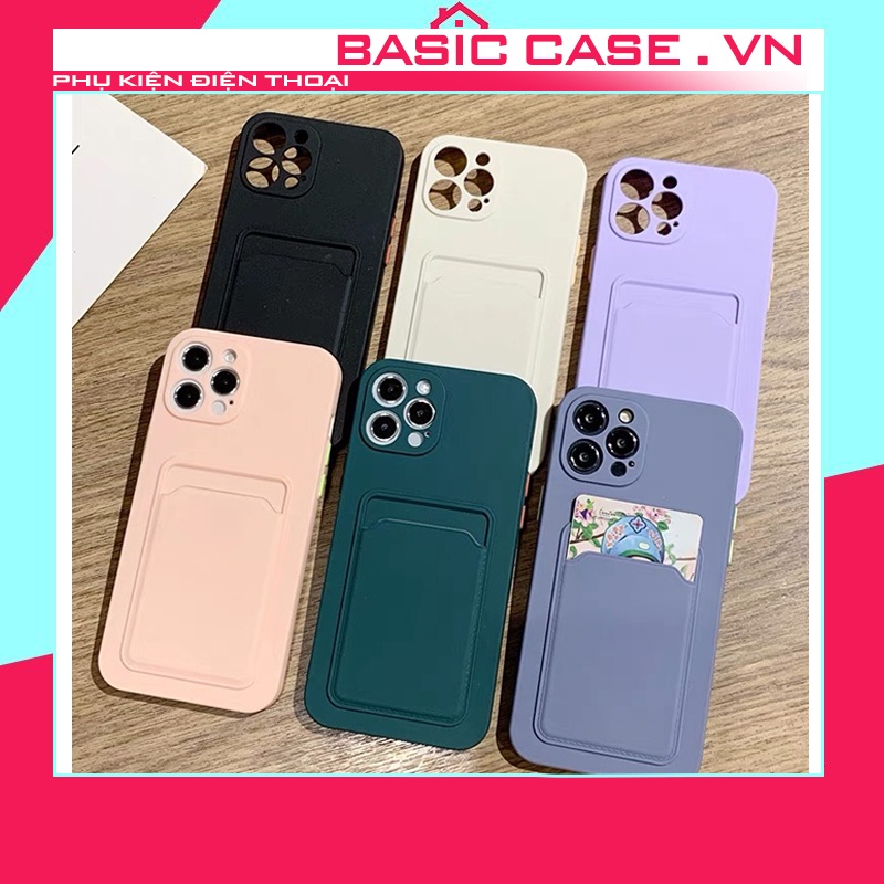 Ốp lưng iphone ốp TPU  bảo vệ camera lưng kèm túi ví iphone 6/6plus/7 /8/7plus/x/xsmax /11/12/13/pro/max/promax/s/plus